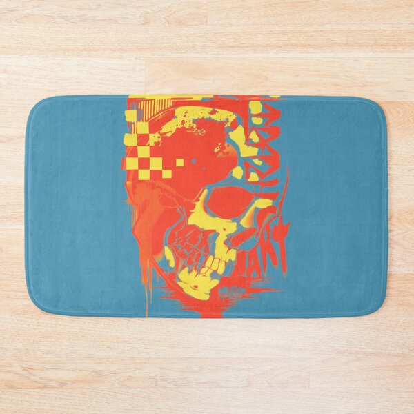 Item preview, Trash Art Skull Yellowred designed and sold by Nickibeutel.