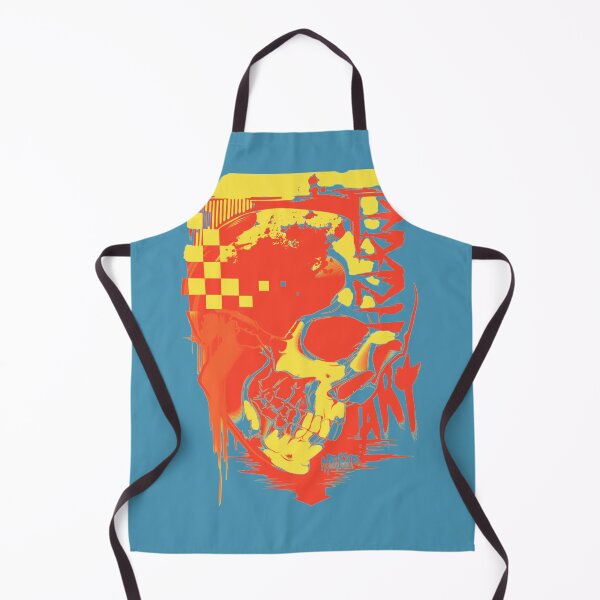 Item preview, Trash Art Skull Yellowred designed and sold by Nickibeutel.