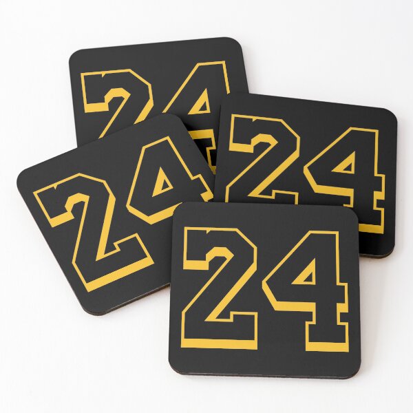 Item preview, 24 Yellow Number Twenty-Four Black Basketball Sports Jersey designed and sold by elhefe.