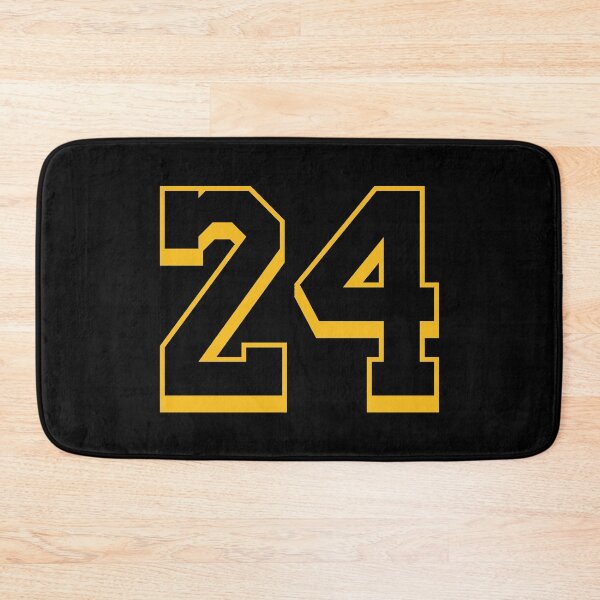 Item preview, 24 Yellow Number Twenty-Four Black Basketball Sports Jersey designed and sold by elhefe.