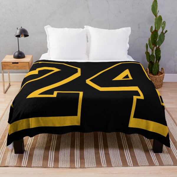 Item preview, 24 Yellow Number Twenty-Four Black Basketball Sports Jersey designed and sold by elhefe.