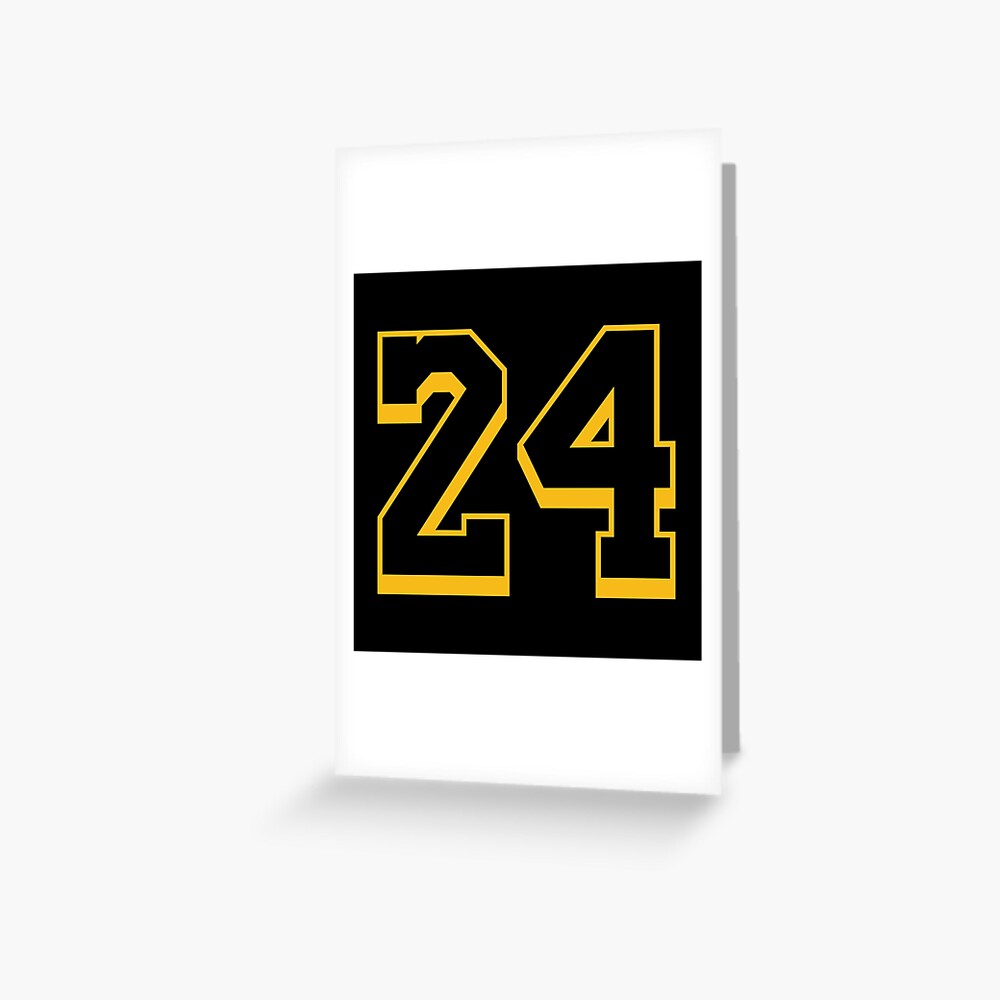 24 Yellow Number Twenty-four Purple Basketball Jersey A-Line