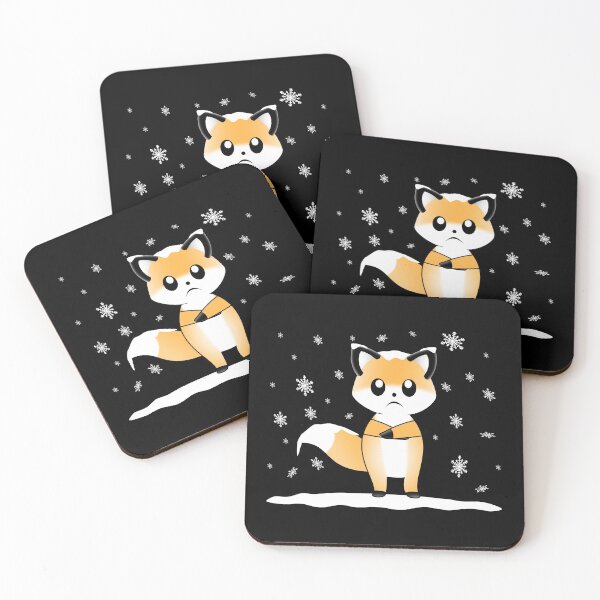Item preview, A Cute Unhappy Fox In The Snow Winter Time designed and sold by Paulina Vanlife.