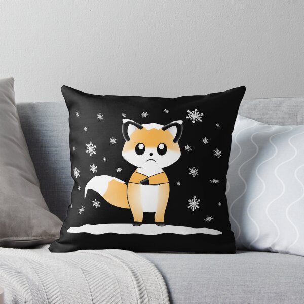 Item preview, A Cute Unhappy Fox In The Snow Winter Time designed and sold by Paulina Vanlife.