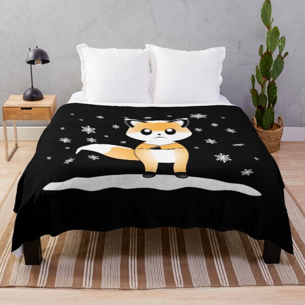 Item preview, A Cute Unhappy Fox In The Snow Winter Time designed and sold by Paulina Vanlife.