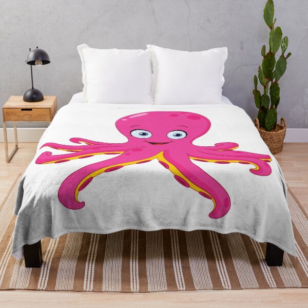 Item preview, cute pink octopus designed and sold by treasure-crafts.