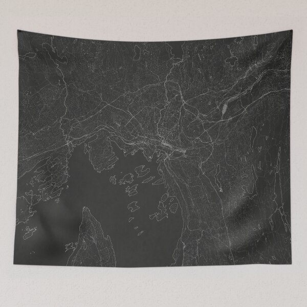 Item preview, Silver Oslo City Map designed and sold by Alo.