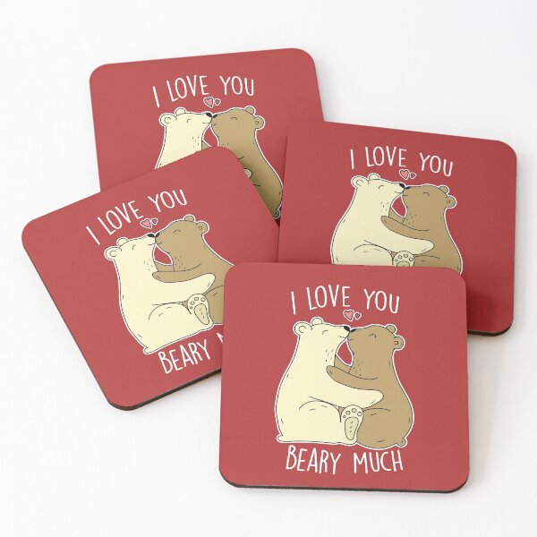 Item preview, I Love You Beary Much | Cute Bear Animal Valentine Pun designed and sold by SLAG-Creative.