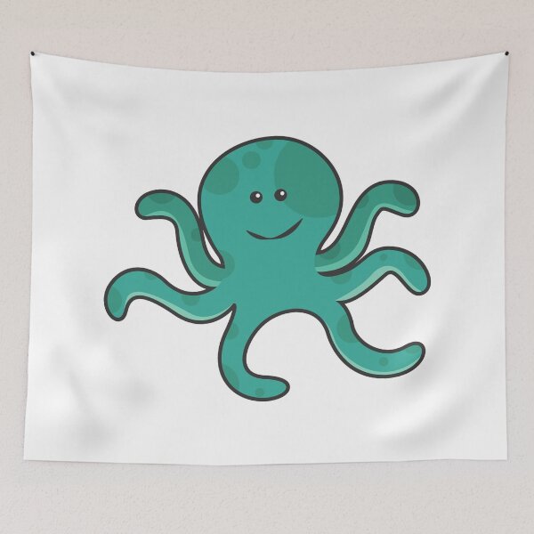 Item preview, green octopus designed and sold by treasure-crafts.