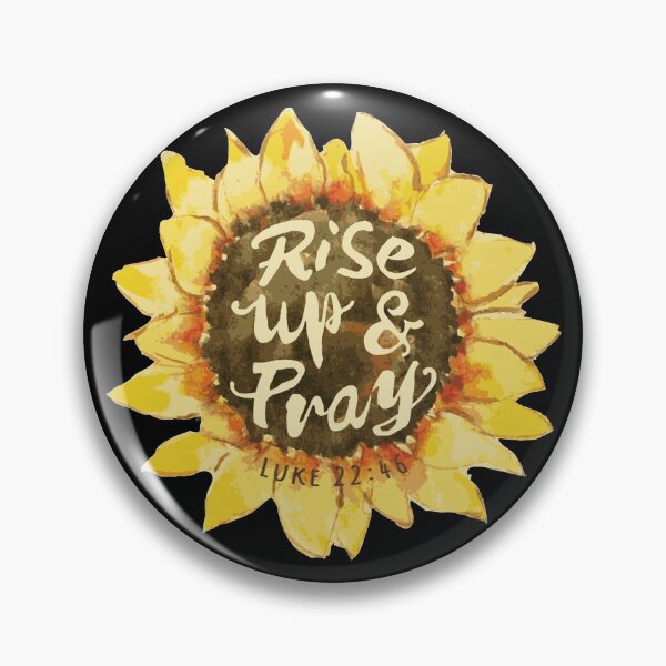 Item preview, Watercolor Sunflower - Luke 22:46 - Black designed and sold by amazingjoy.