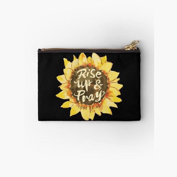 Item preview, Watercolor Sunflower - Luke 22:46 - Black designed and sold by amazingjoy.