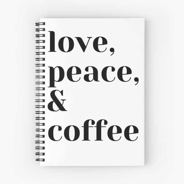 Item preview, LOVE, PEACE & COFFEE designed and sold by Clothingbazaar.