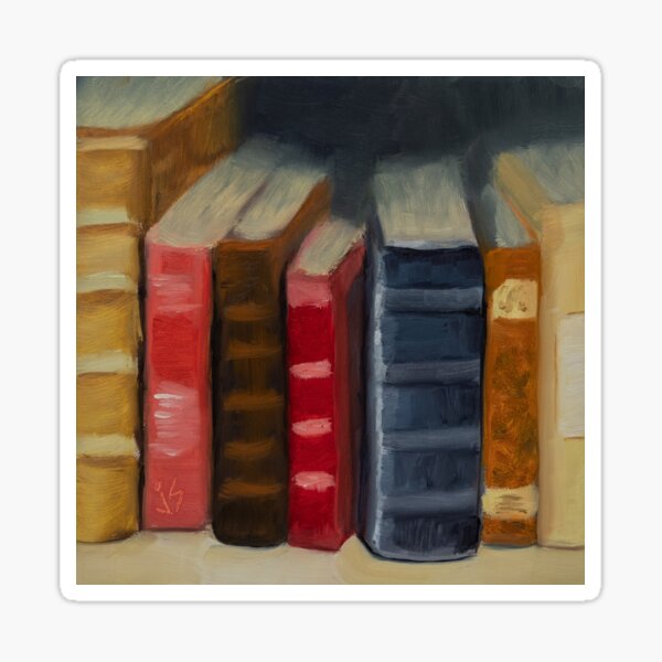 In Between Books Sticker