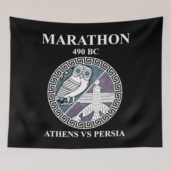 Item preview, Battle of Marathon Athens vs Persia 490 BC designed and sold by Agema Apparel.