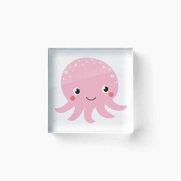 Item preview, cute pink octopus designed and sold by treasure-crafts.