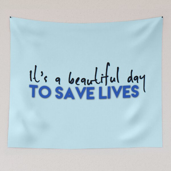 Item preview, It's a beautiful day to save lives, derek shepard designed and sold by Tamm-art.