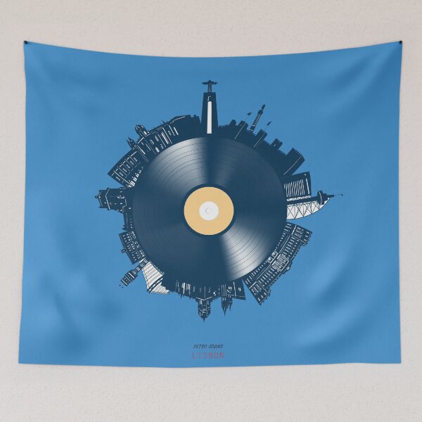 Item preview, lisbon skyline vinyl designed and sold by BekimART2.