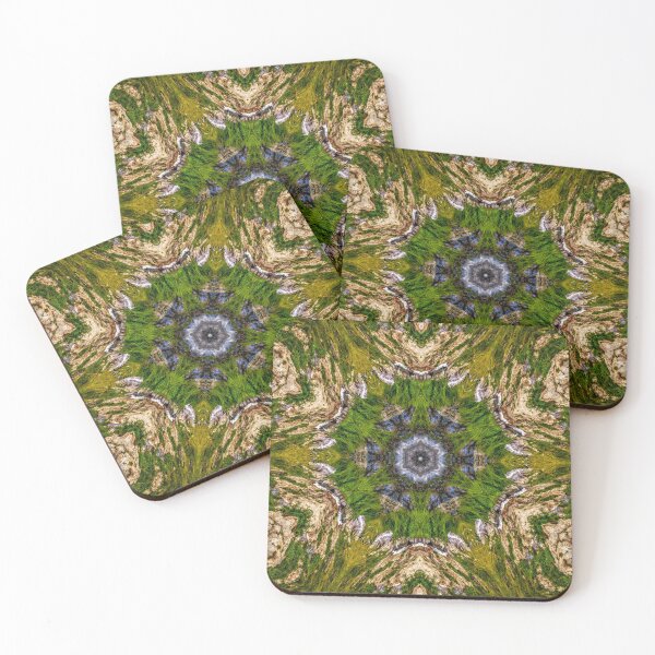 Item preview, Kaleidoscope Star Flower - Nature Mountain Green Mandala designed and sold by gphotobox.