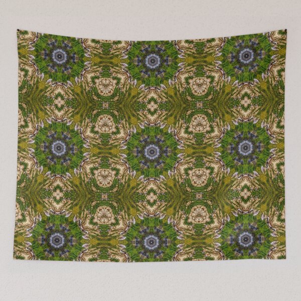 Item preview, Kaleidoscope Star Flower - Nature Mountain Green Mandala designed and sold by gphotobox.