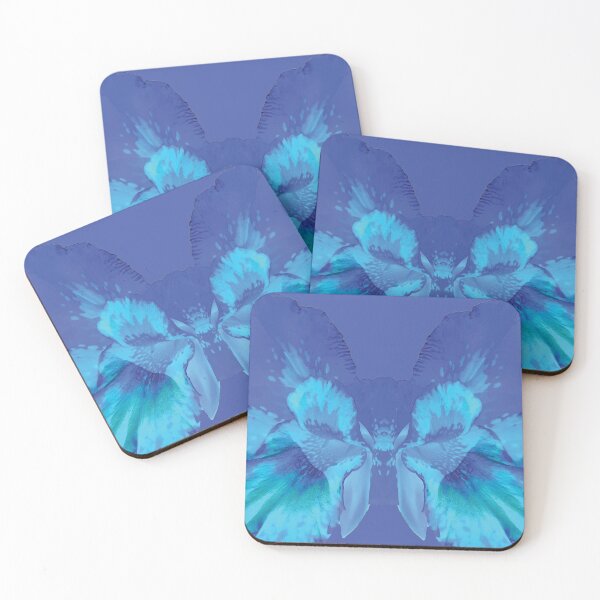 Item preview, Blue flowers with large petals-blue background designed and sold by CSouissi.