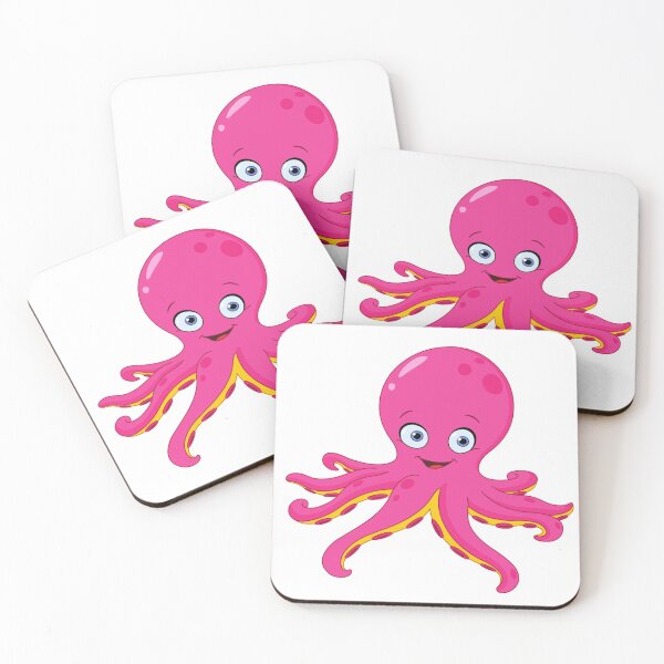Item preview, cute pink octopus designed and sold by treasure-crafts.