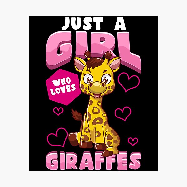 Item preview, Cute & Funny Just A Girl Who Loves Giraffes Pun designed and sold by perfectpresents.