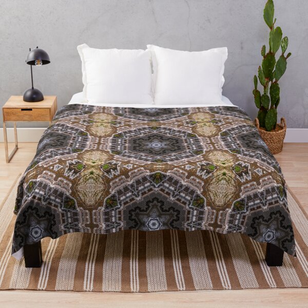 Item preview, Kaleidoscope Star Flower - Oriental Nature Mountain Brown Mandala designed and sold by gphotobox.