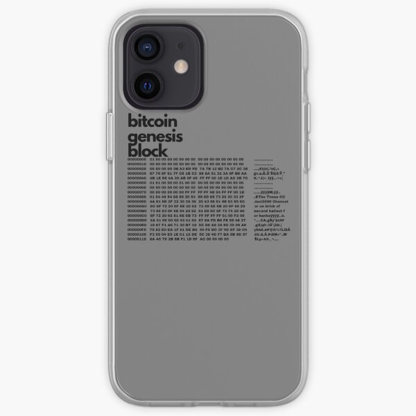 Bitcoin Genesis Block Iphone Case Cover By Lesavo Redbubble