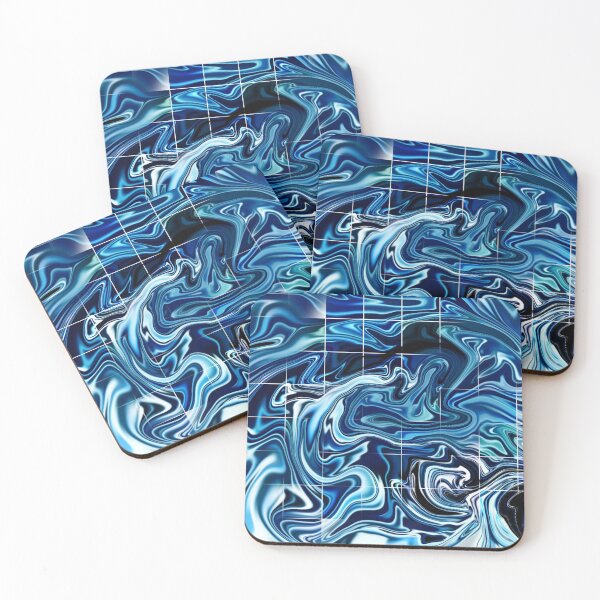 Item preview, Abstract blue ocean designed and sold by attracdionz.