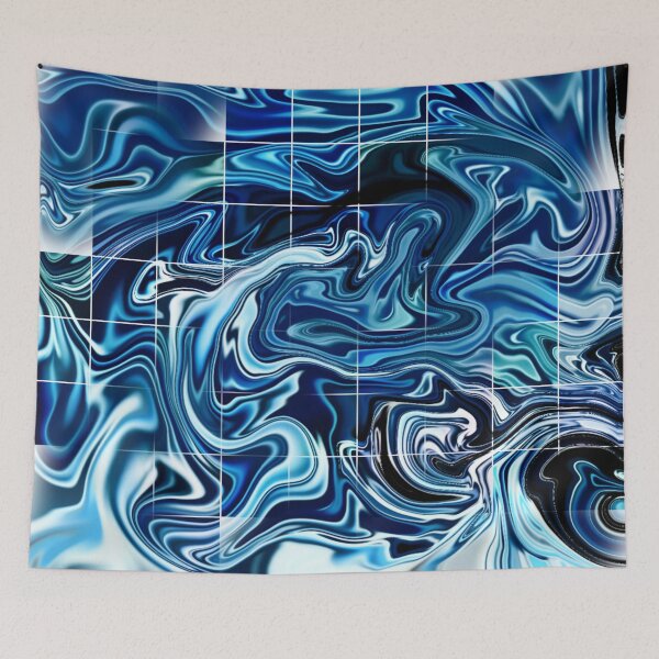 Item preview, Abstract blue ocean designed and sold by attracdionz.