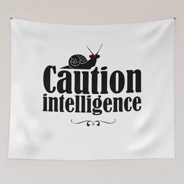 Item preview, Caution Intelligence : I'm Very Intelligent designed and sold by mahjoubstr.