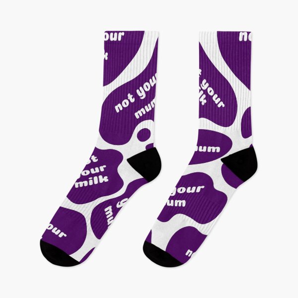 Item preview, Not Your Mum Not Your Milk | Purple Cow Print designed and sold by EarlessPierre.