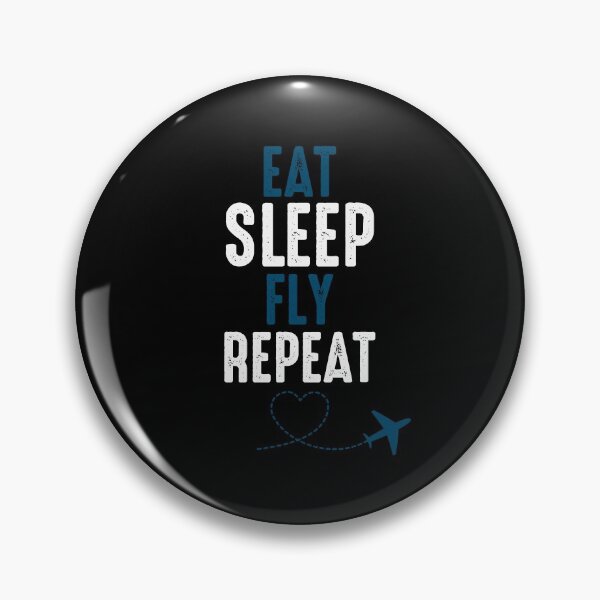 Item preview, Aviator Pilot Eat Sleep Fly Repeat designed and sold by ElBeDesigns.