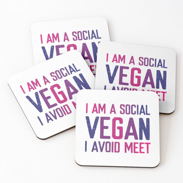 Item preview, I Am A Social Vegan. I Avoid Meet.  designed and sold by FriendsList.