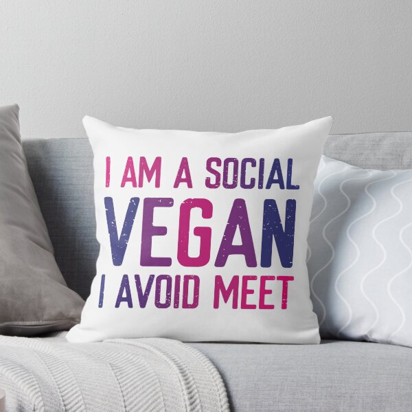 Item preview, I Am A Social Vegan. I Avoid Meet.  designed and sold by FriendsList.