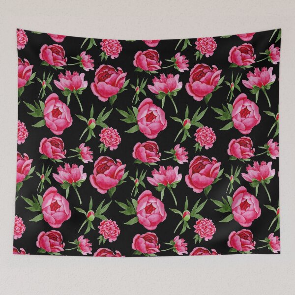 Item preview, Watercolor Peony Flowers designed and sold by virilamissa.