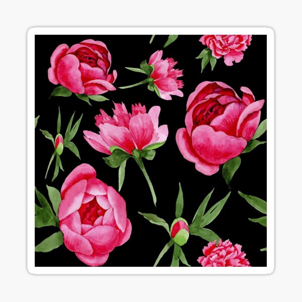 Item preview, Watercolor Peony Flowers designed and sold by virilamissa.