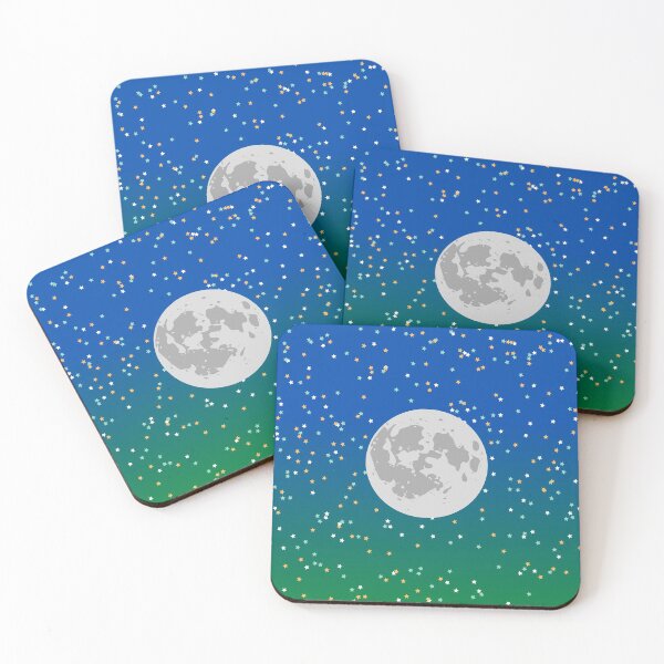 Item preview, Full Moon and Stars in Night Sky designed and sold by ShaunSandhu.