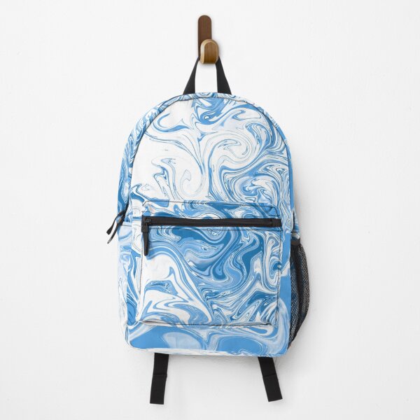 Item preview, Blue and white marbled abstract designed and sold by Diane Hunter Art.