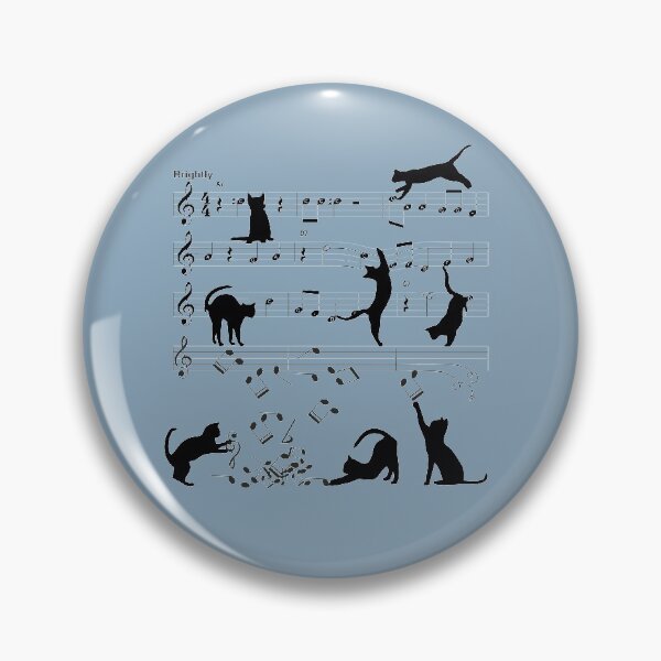 Item preview, Cat Playing Clef Notes Piano Music Funny Musical Cats Cute Gift designed and sold by alenaz.