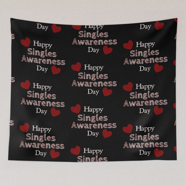 Item preview, Happy Singles Awareness Day - Valentines Day designed and sold by Tranquilarrow.