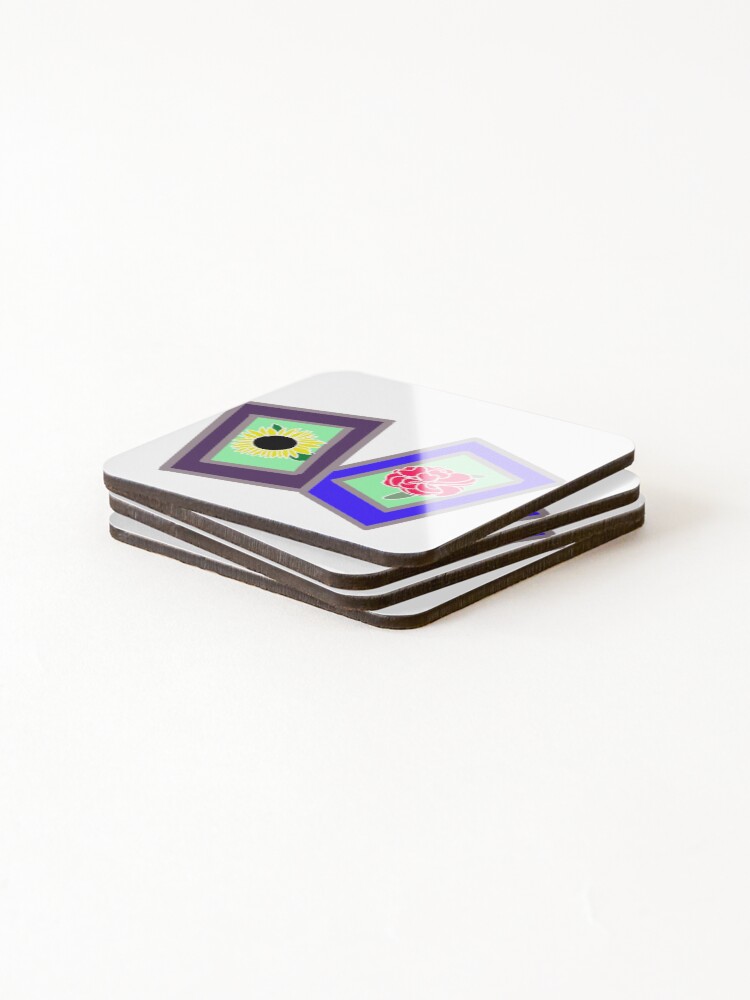 Alternate view of Flower Polaroids Coasters (Set of 4)