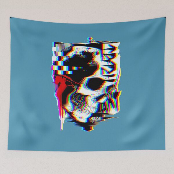 Item preview, Trash Art Skull Psychedelic designed and sold by Nickibeutel.
