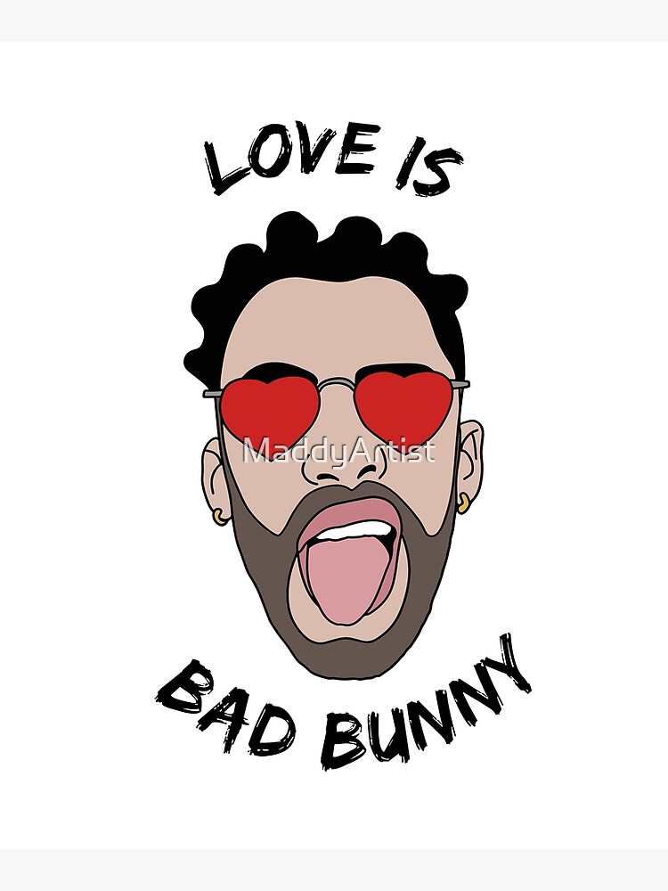 Download "Valentine Bad Bunny Illustration, Yo Perreo sola, j ...