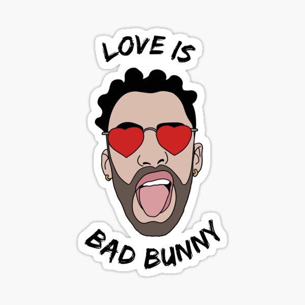Download Bad Bunny Logos Stickers Redbubble