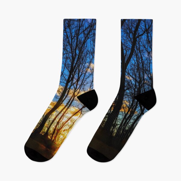 Item preview, sunset in the woods designed and sold by rclsivcreative.
