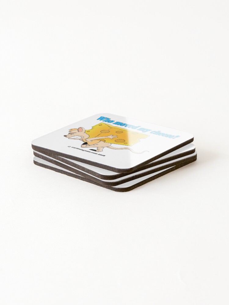 Alternate view of Who Moved My Cheese? Coasters (Set of 4)