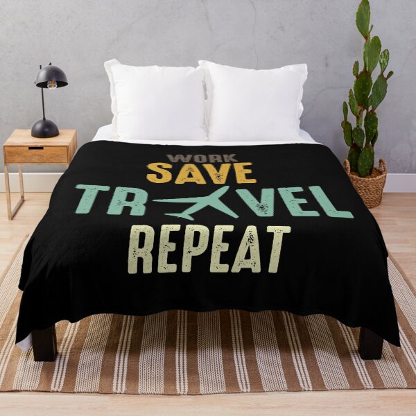 Item preview, Work Save Travel Repeat designed and sold by ElBeDesigns.