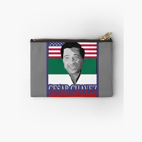 Item preview, Cesar Chavez Mexican & American Flags designed and sold by WaltTheAdobeGuy.