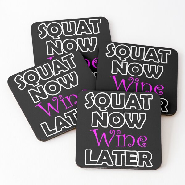Item preview, Squat Now Wine Later - Black designed and sold by Saguiitay.